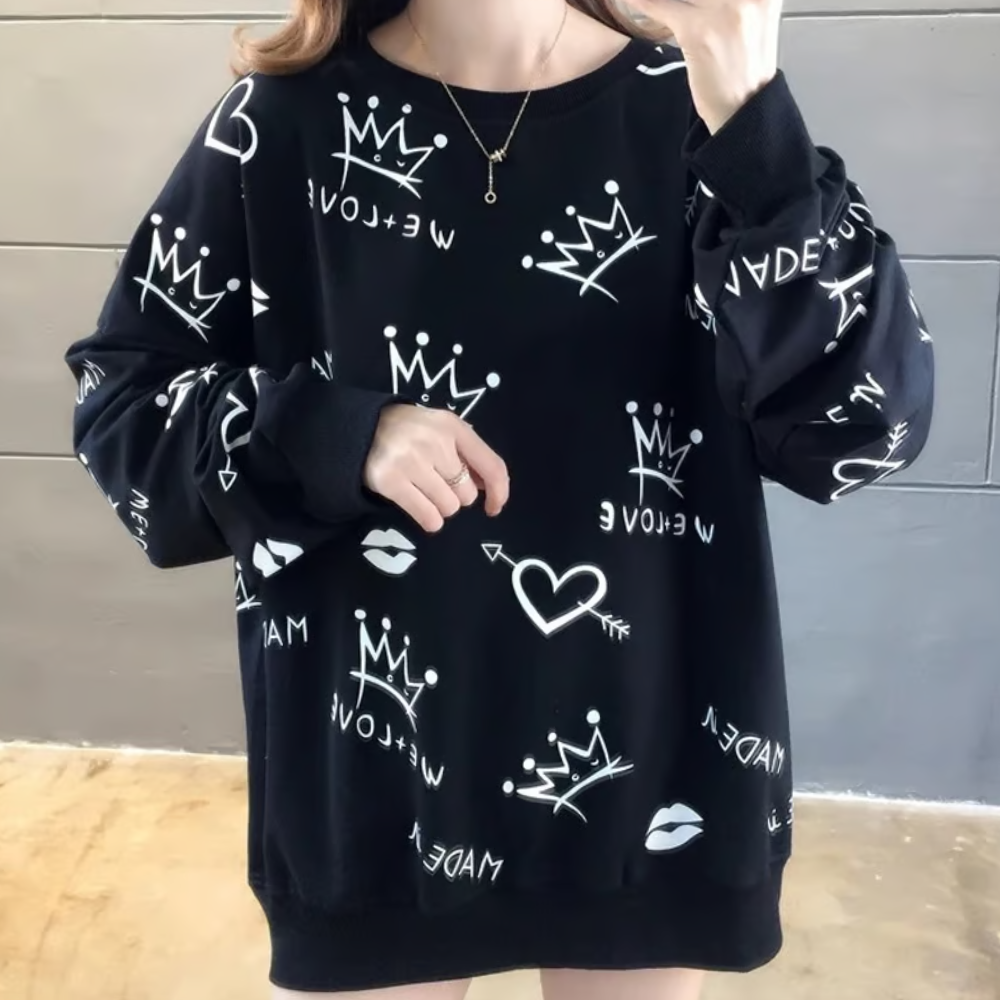 JOSIE - Pull à Imprimé Unique pour Femmes