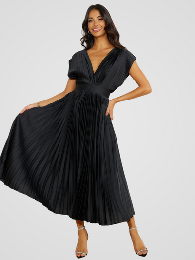 Amaya™ | Robe Midi Plissée
