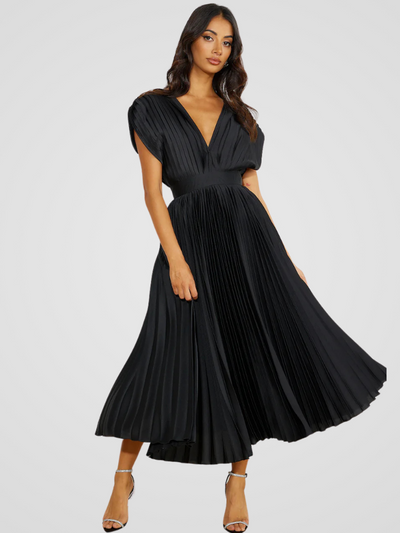 Amaya™ | Robe Midi Plissée