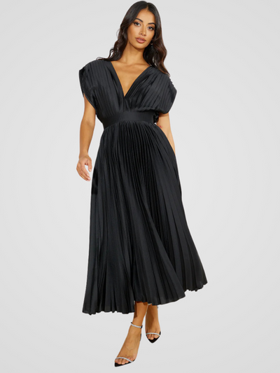 Amaya™ | Robe Midi Plissée