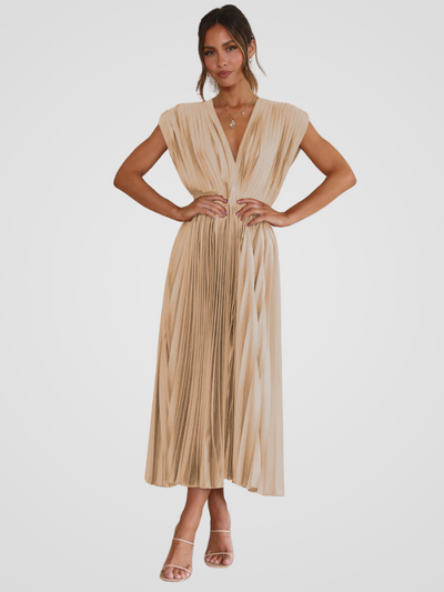 Amaya™ | Robe Midi Plissée