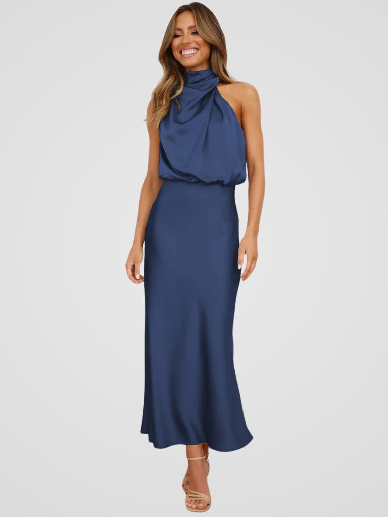 Élia™ | Robe Midi Drapée