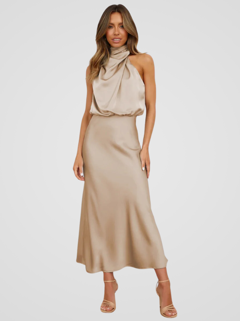 Élia™ | Robe Midi Drapée