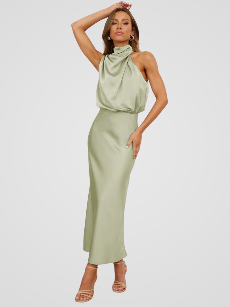 Élia™ | Robe Midi Drapée