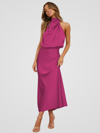 Élia™ | Robe Midi Drapée