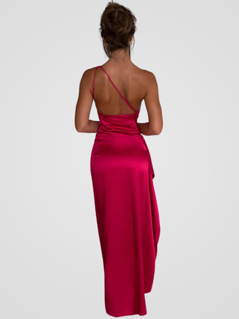 Soleil™ | Robe maxi en satin avec éclat élégant
