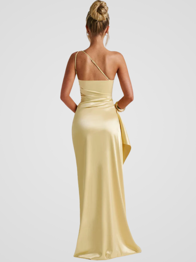 Soleil™ | Robe maxi en satin avec éclat élégant