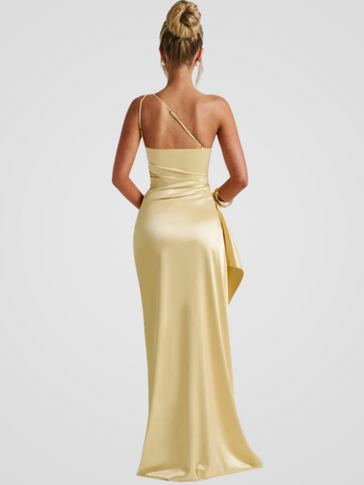 Soleil™ | Robe maxi en satin avec éclat élégant