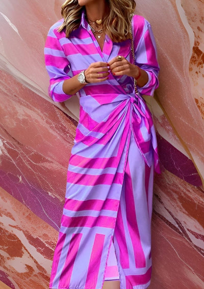 Juliette | Robe Croisée à Imprimé