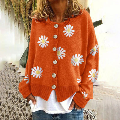 Cardigan Floral | Style Décontracté | Douceur et Chaleur