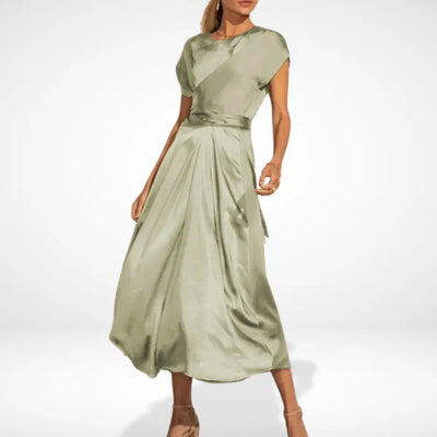 Robe de soirée coupe fluide drapée pour Femmes – Kimmie