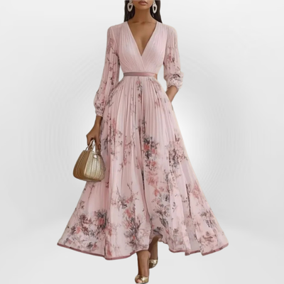 Morgane | Robe longue fleurie rêveuse