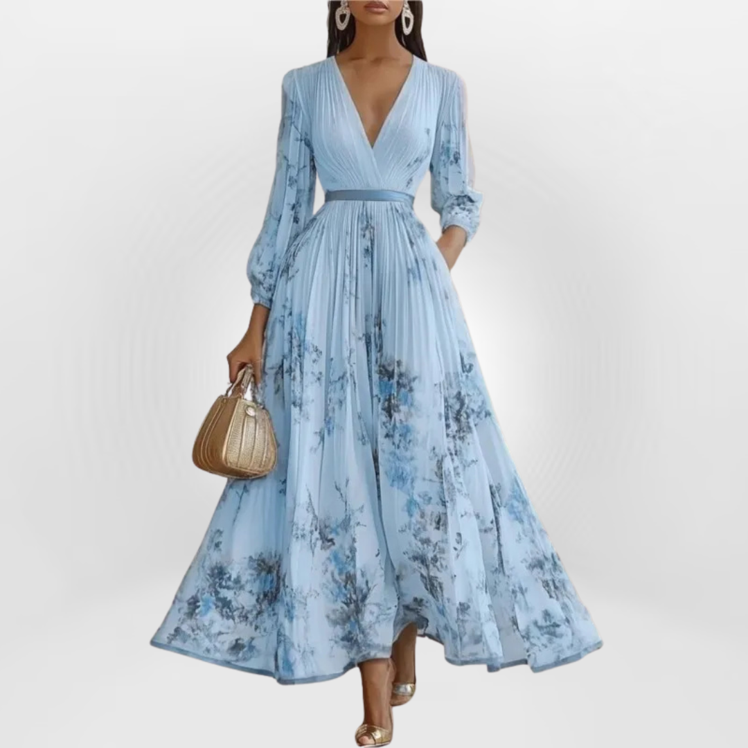 Morgane | Robe longue fleurie rêveuse