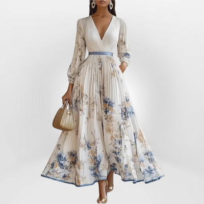 Morgane | Robe longue fleurie rêveuse