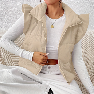 ADA - Gilet Tendance Matelassé Court pour Femmes