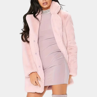 PEGGY - Manteau en Peluche pour Femmes