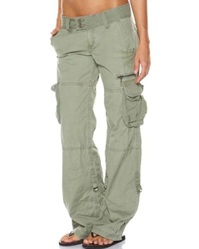 Cathy | Airy pantalon cargo pour femme avec poches et coupe robuste et confortable