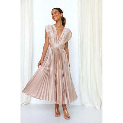 Perry | Élégante robe de soirée plissée pour Femmes
