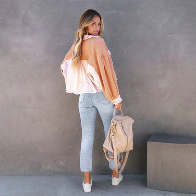 Veste femme – Coupe ample – Maille texturée douce – Boutonnage frontal – Style décontracté