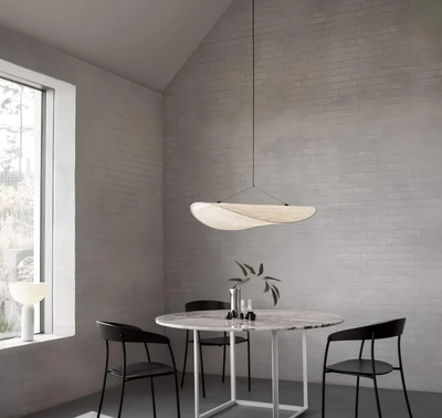 Lumière - Plafonnier Fait Main en Soie - Éclairage Élégant et Unique