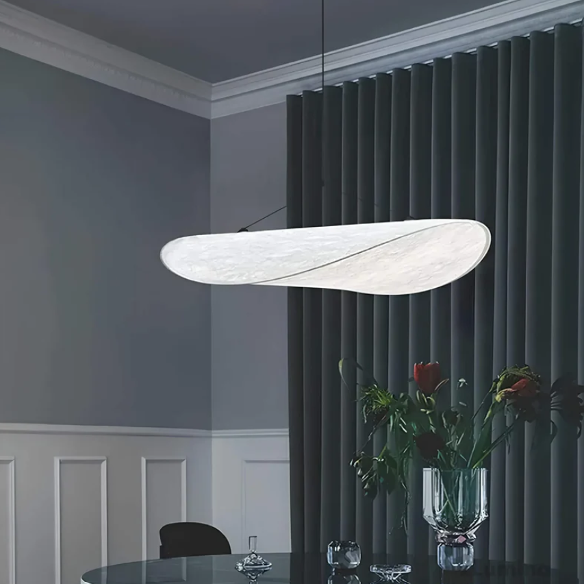 Lumière - Plafonnier Fait Main en Soie - Éclairage Élégant et Unique