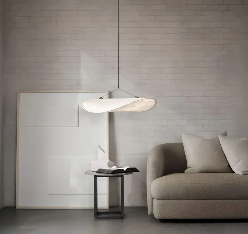 Lumière - Plafonnier Fait Main en Soie - Éclairage Élégant et Unique