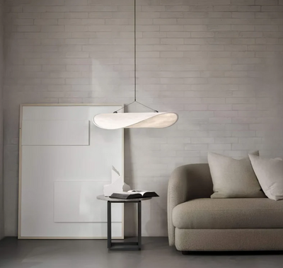 Lumière - Plafonnier Fait Main en Soie - Éclairage Élégant et Unique