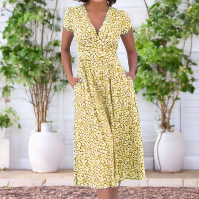 Lilou™ | Robe Midi Florale d'Été
