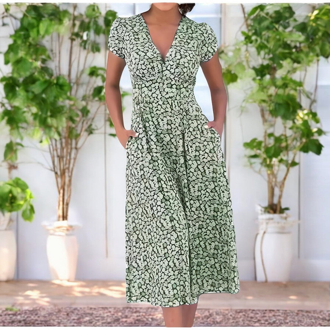 Lilou™ | Robe Midi Florale d'Été