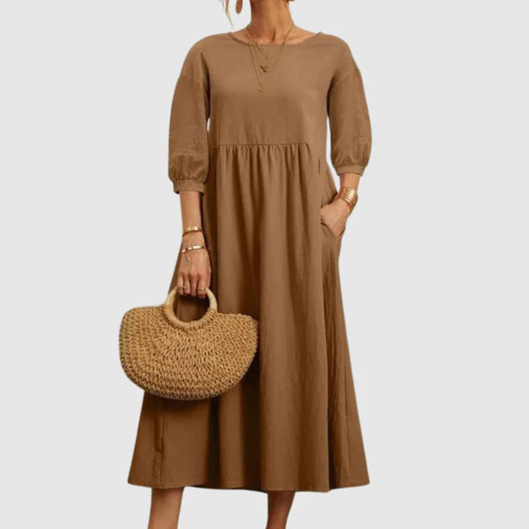 Inès - Robe Longue Élégante