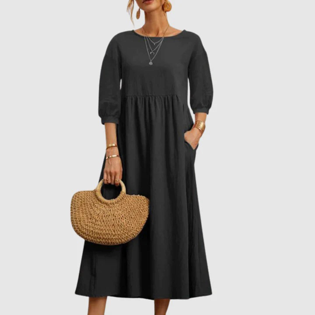 Inès - Robe Longue Élégante