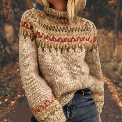 Sienna™ | Pull-over en maille nordique pour femmes
