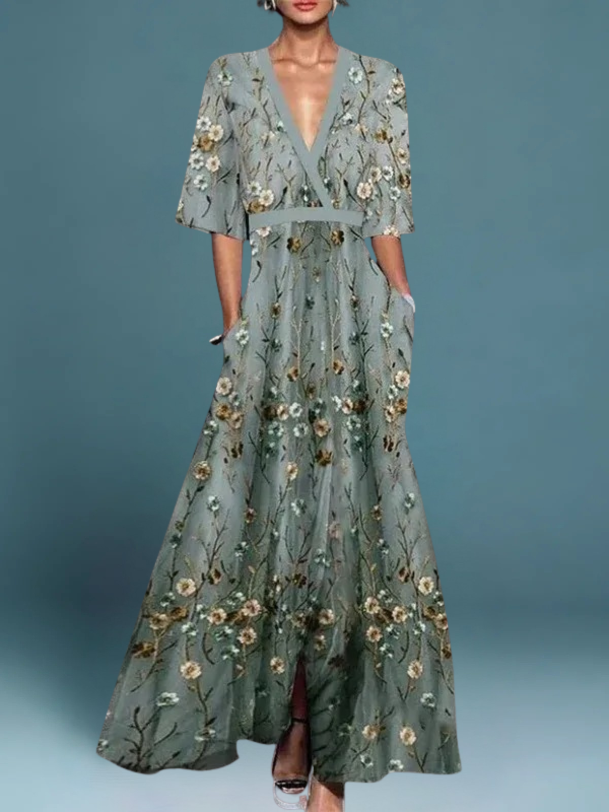 Fiorella - Robe longue fleurie élégante