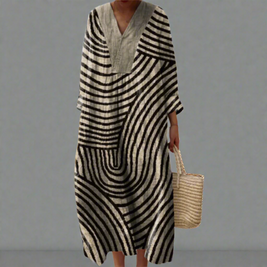 Morgane™ | Aurélie robe géométrique élégante