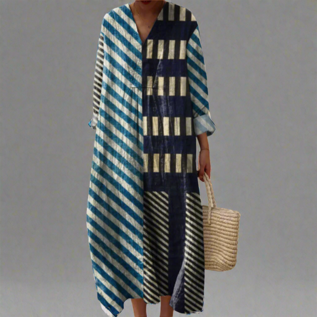 Morgane™ | Pascale robe géométrique élégante