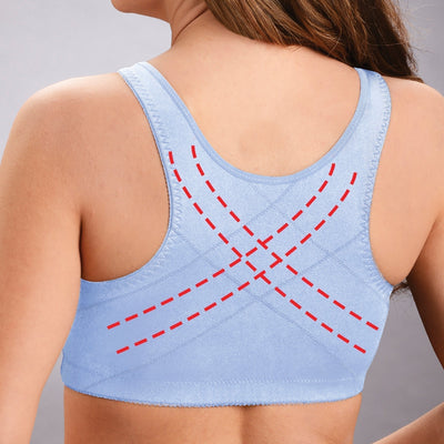 Soutien-gorge femme – Maintien doux – Fermeture frontale – Coupe couvrante – Tissu respirant