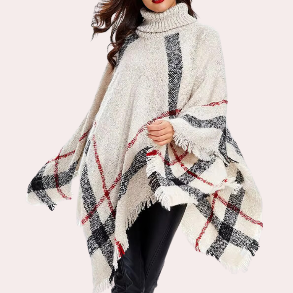 ADIS - Poncho à col roulé tendance pour femmes
