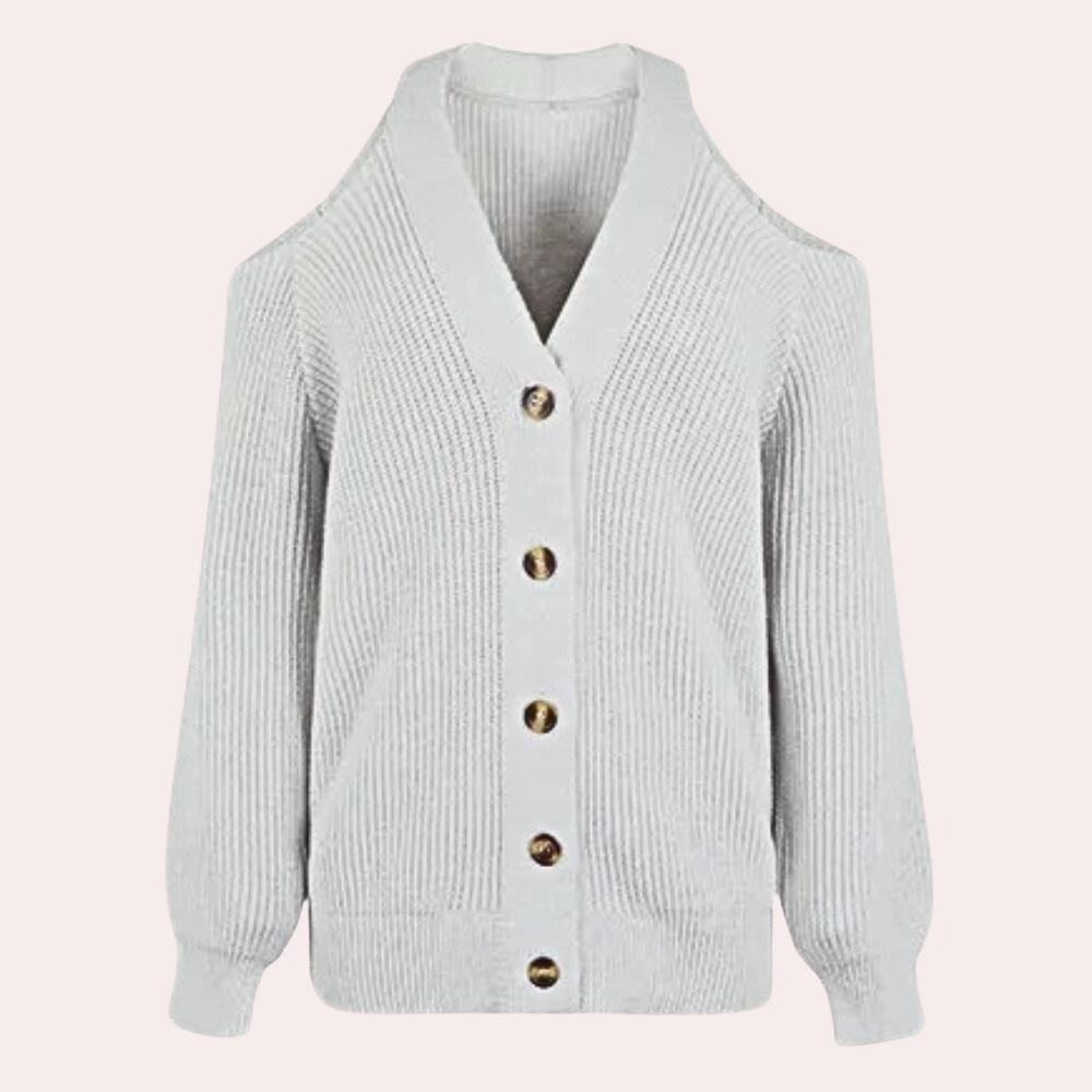 ESTELLA - Pull à épaules froides à la mode pour les femmes