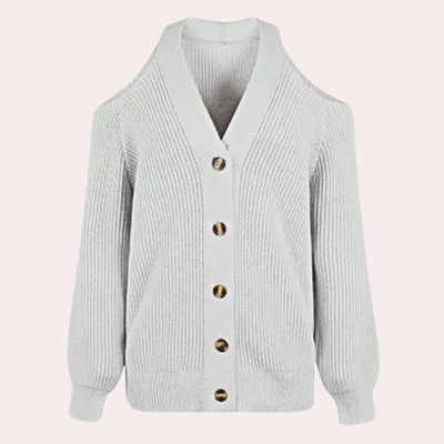 ESTELLA - Pull à épaules froides à la mode pour les femmes
