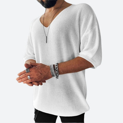T-shirt d'été élégant en maille pour homme - Reinier