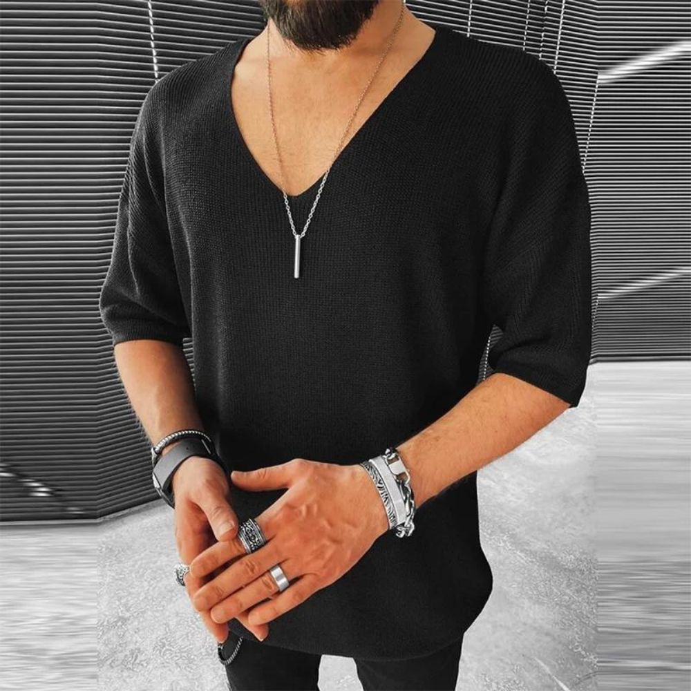 T-shirt d'été élégant en maille pour homme - Reinier