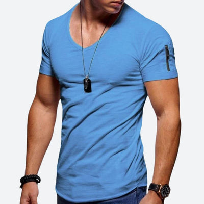 T-shirt musclé à col en V pour hommes - Rick pour un look puissant