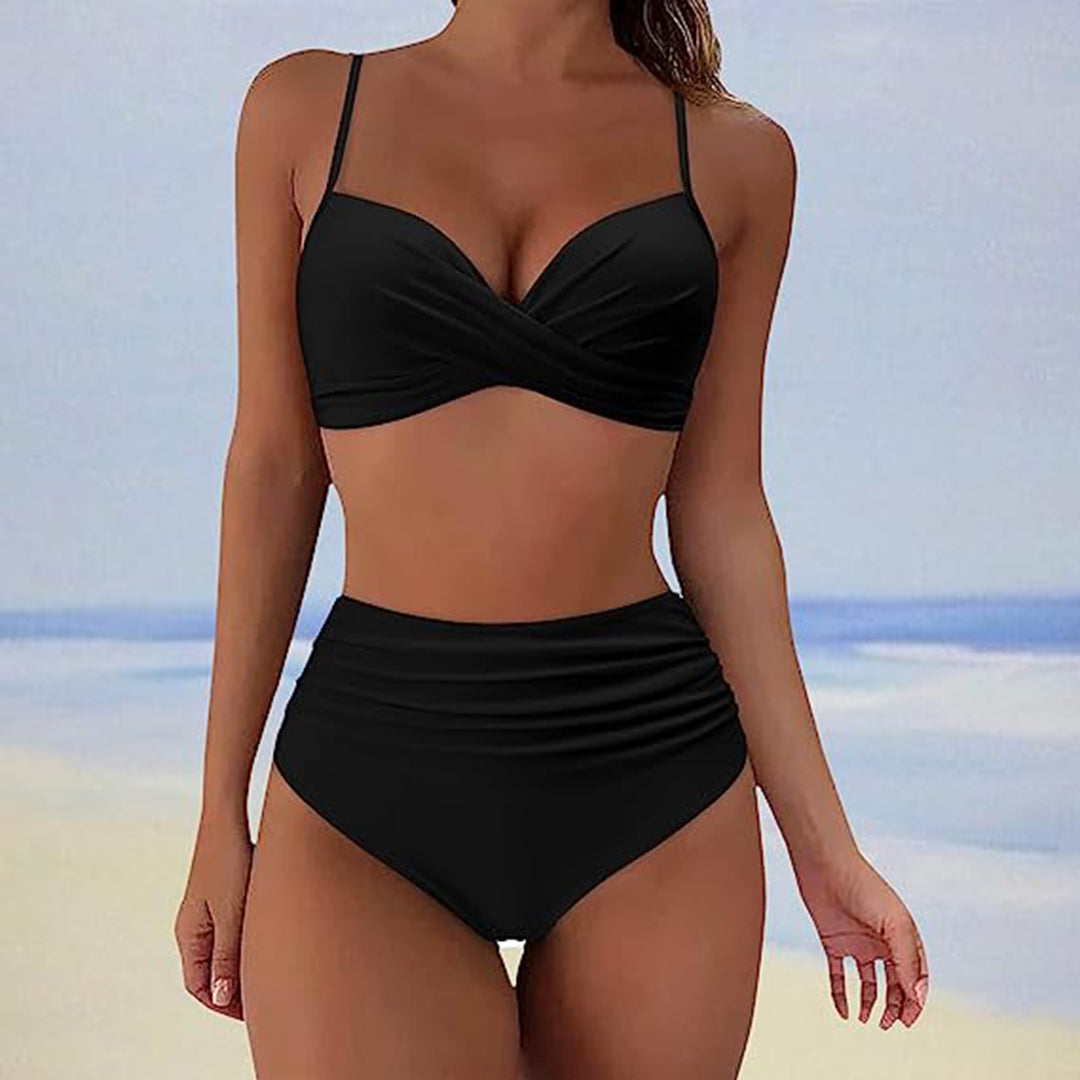 ROMY - Bikini taille haute élégant pour l'été
