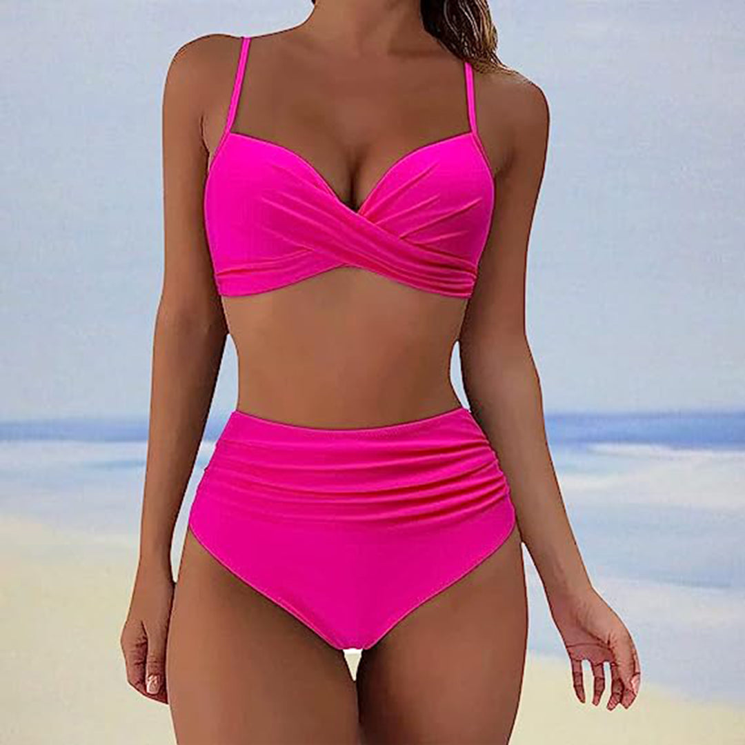 ROMY - Bikini taille haute élégant pour l'été