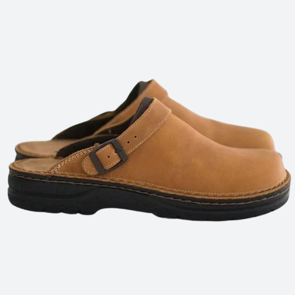 Luxueux chaussons en cuir orthopédique - Ryker pour un confort ultime