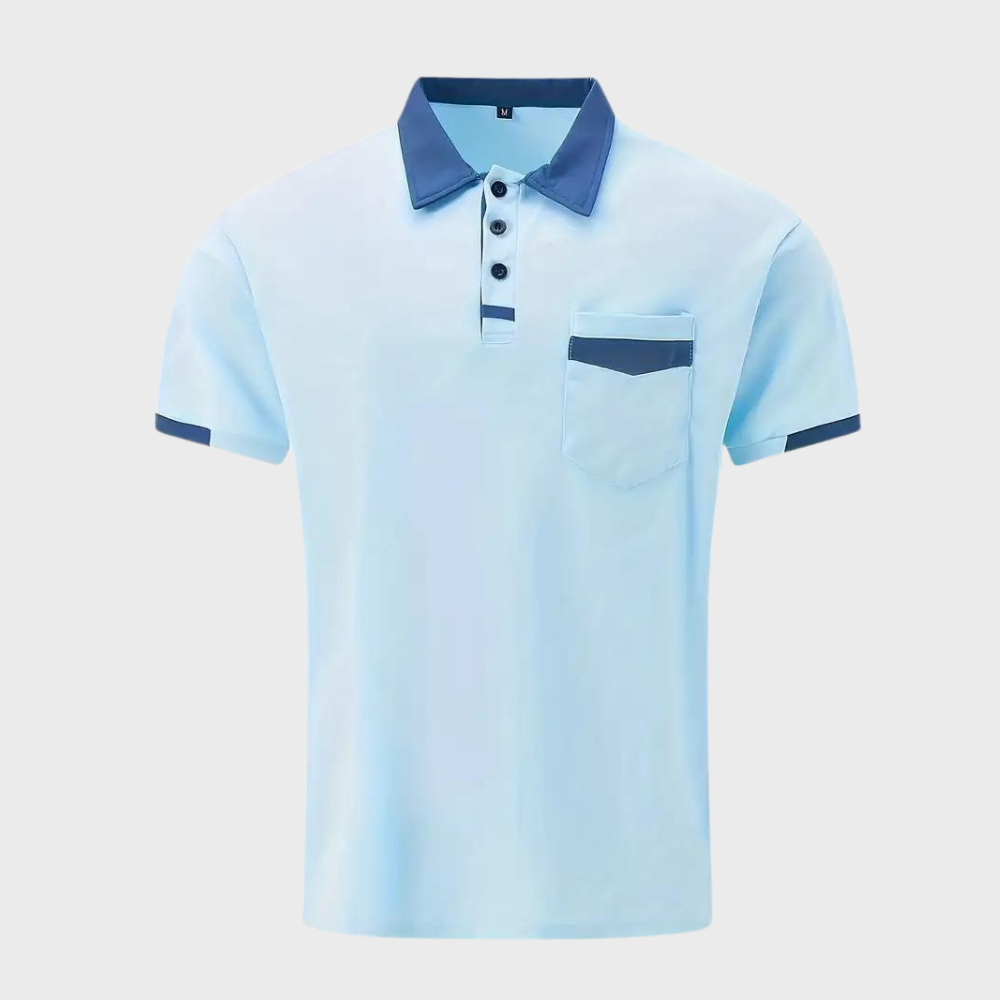 Olivier | Polo Coupe Étroite Pour Hommes | Manche Courte