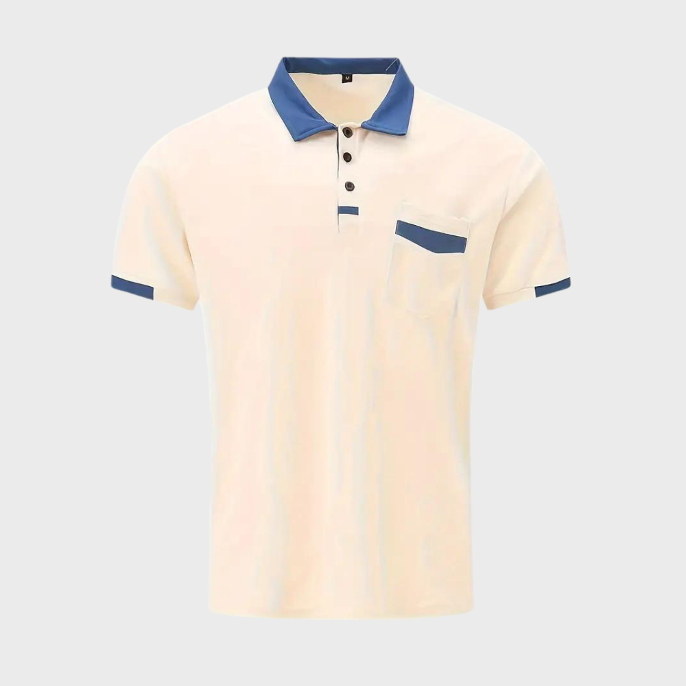 Olivier | Polo Coupe Étroite Pour Hommes | Manche Courte