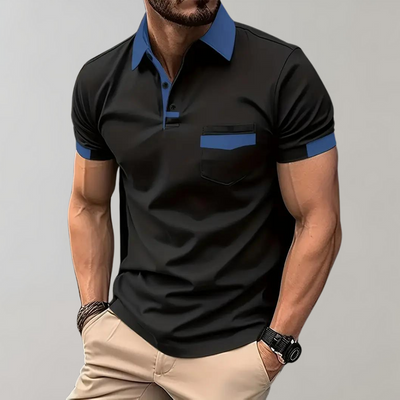 Olivier | Polo Coupe Étroite Pour Hommes | Manche Courte