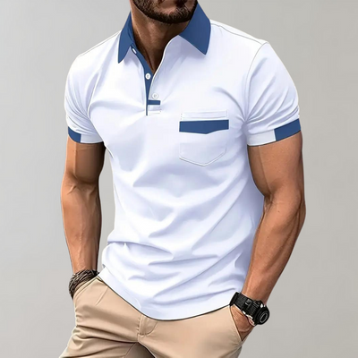 Olivier | Polo Coupe Étroite Pour Hommes | Manche Courte