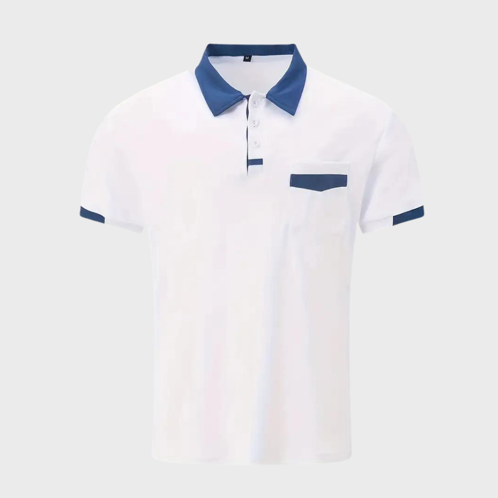 Olivier | Polo Coupe Étroite Pour Hommes | Manche Courte